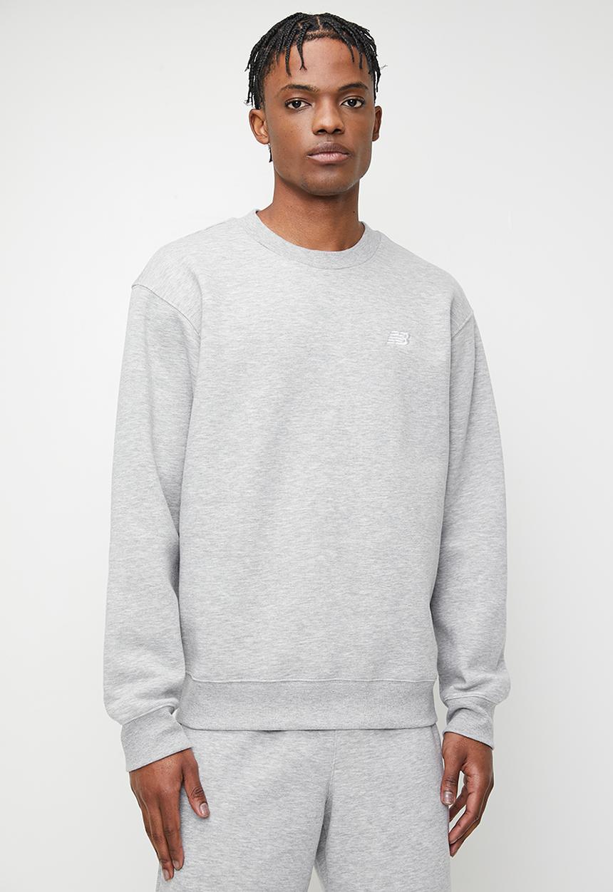 New Balance  - New Balance Brushed Fleece Crew - Athletic Grey