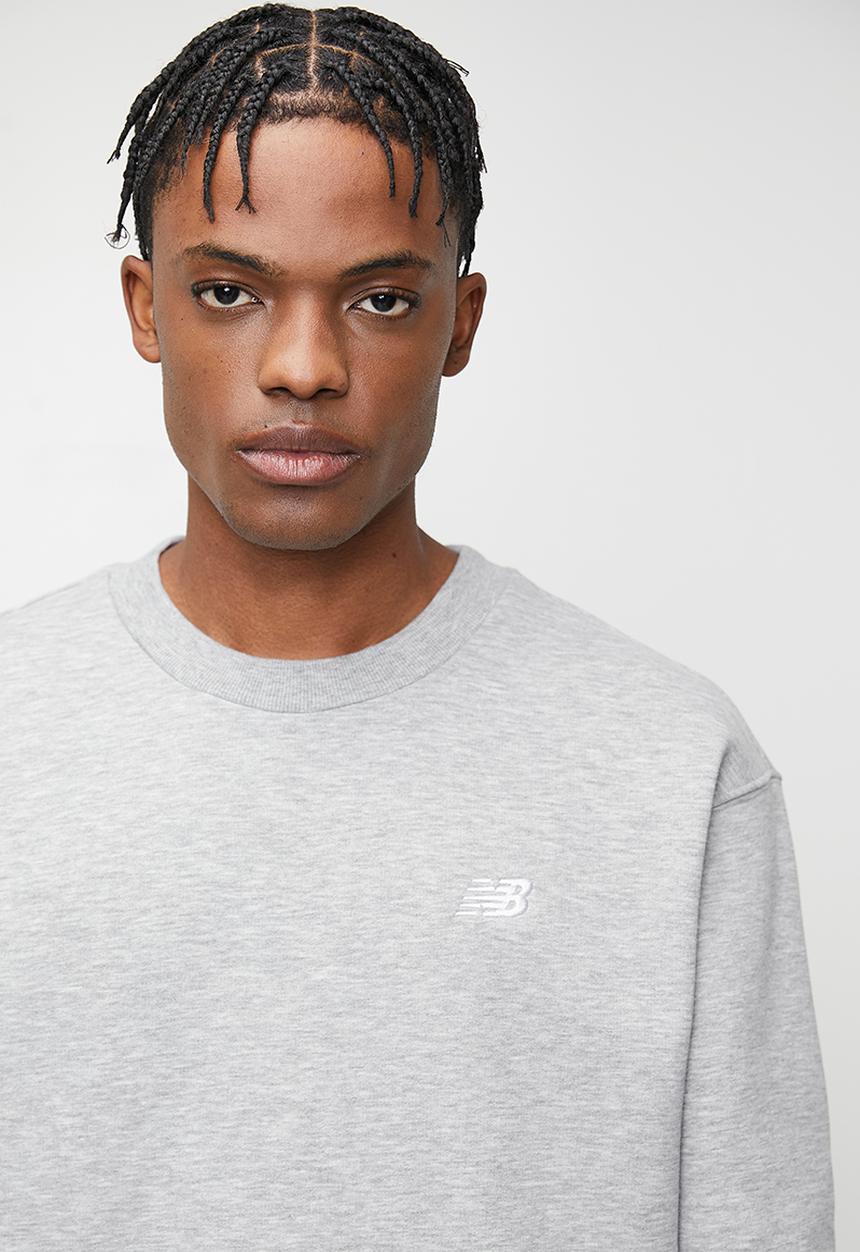 New Balance  - New Balance Brushed Fleece Crew - Athletic Grey