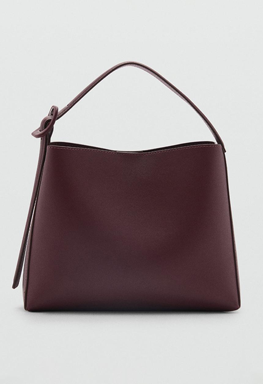 MANGO - Crossbody bag winnie - dark red