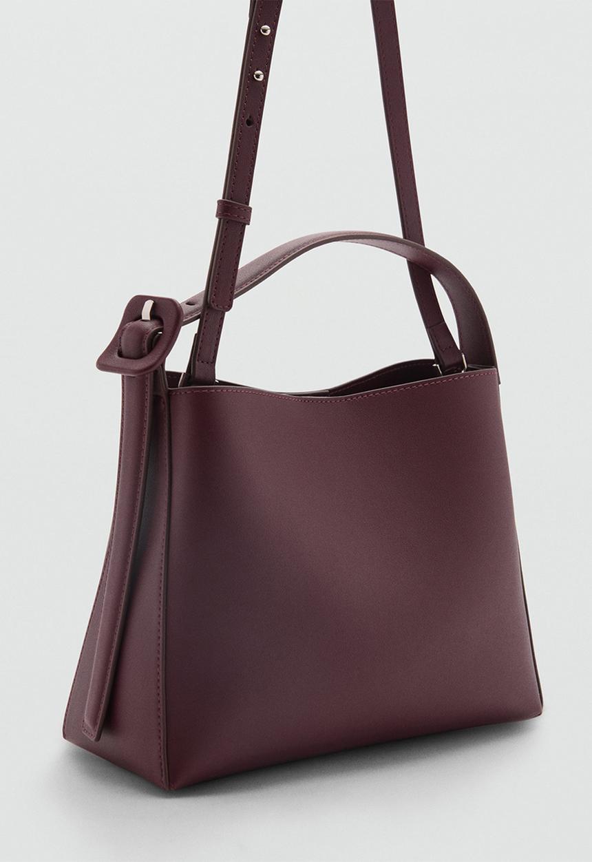 MANGO - Crossbody bag winnie - dark red