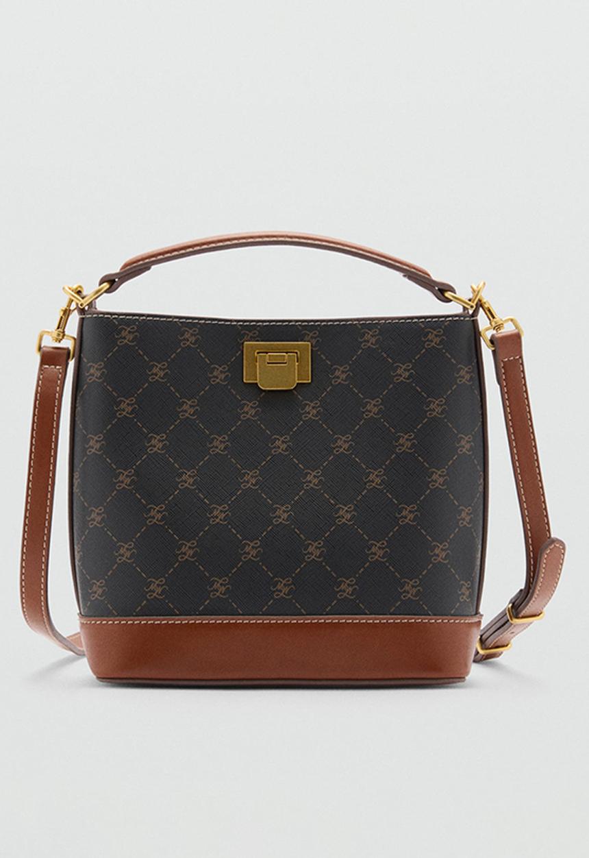 MANGO - Bucket  bag mike - brown