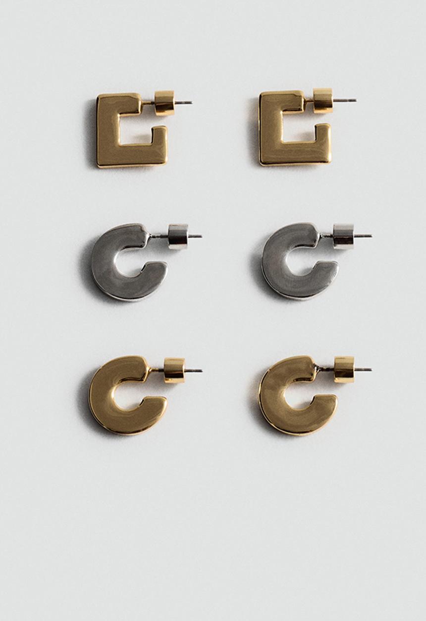 MANGO - Earrings sonia - gold/silver