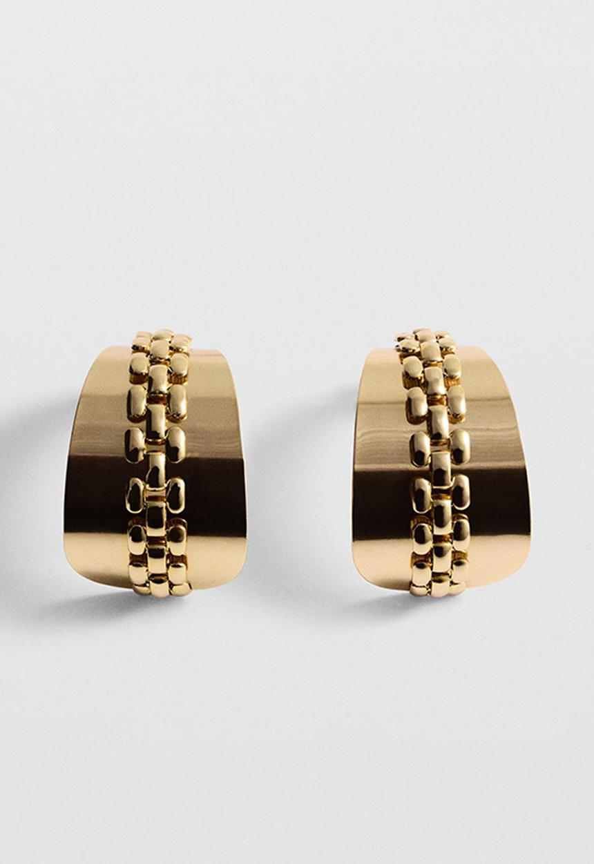 MANGO - Earrings lima-Gold