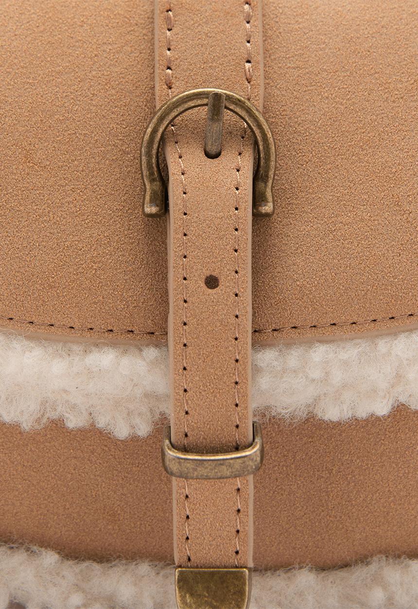 MANGO - Mini bag belty - light/pastel brown