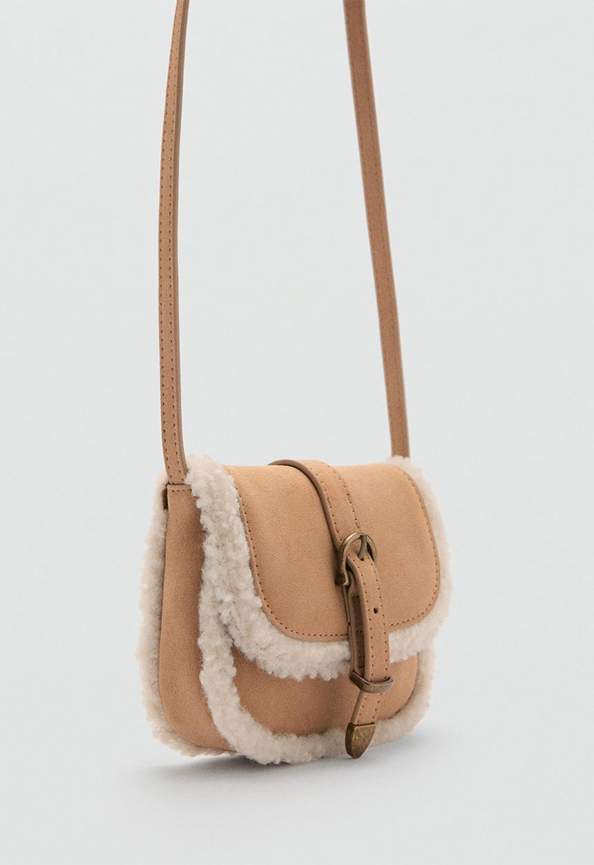 MANGO - Mini bag belty - light/pastel brown