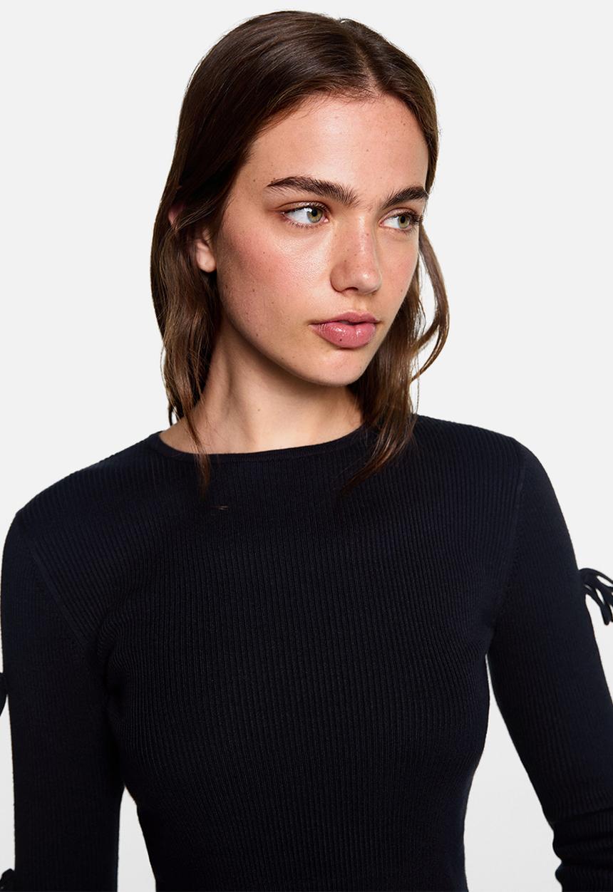 MANGO - Sweater lazos - navy