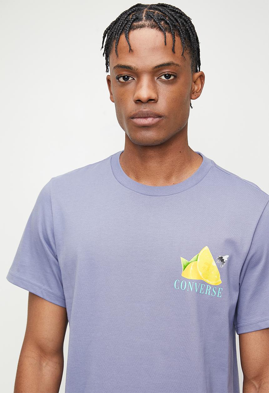 Converse - Fresh lemon tee - slate lilac
