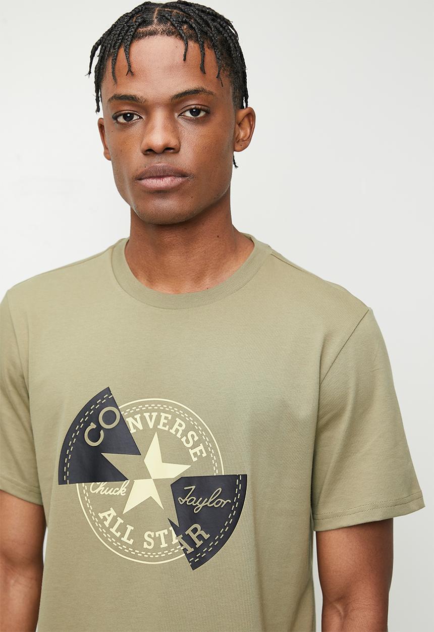 Converse - Distorted Patch T-Shirt  - Mossy Sloth