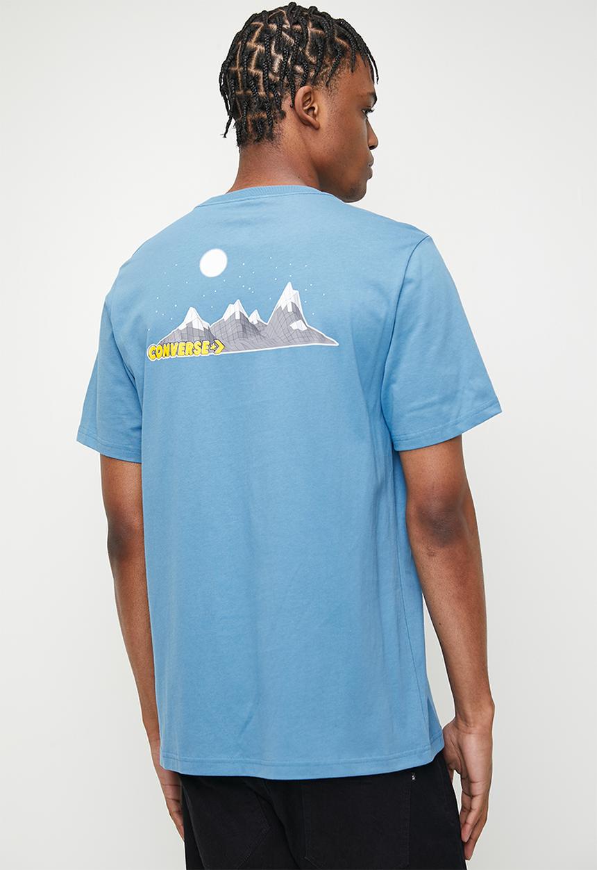 Converse - Moon Mountain Graphic Tee  - Blue