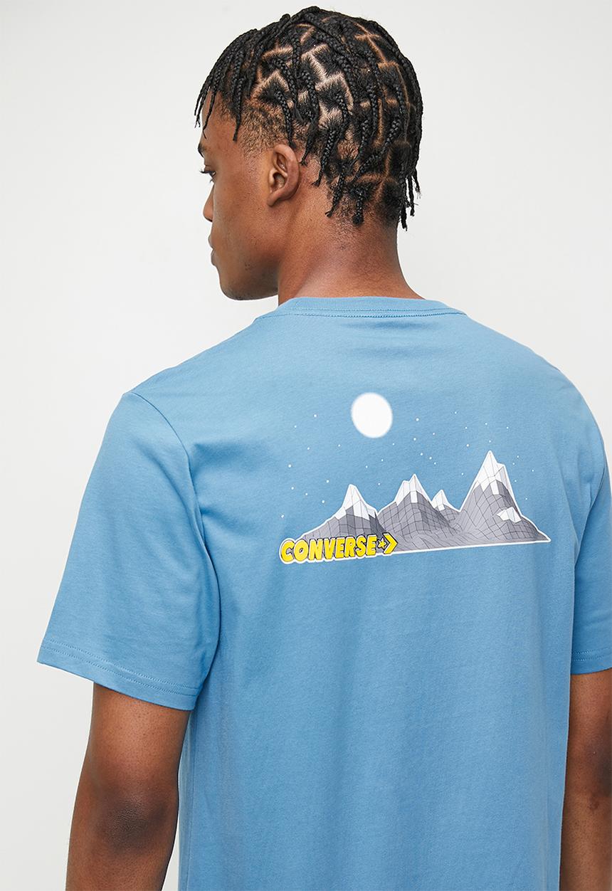 Converse - Moon Mountain Graphic Tee  - Blue
