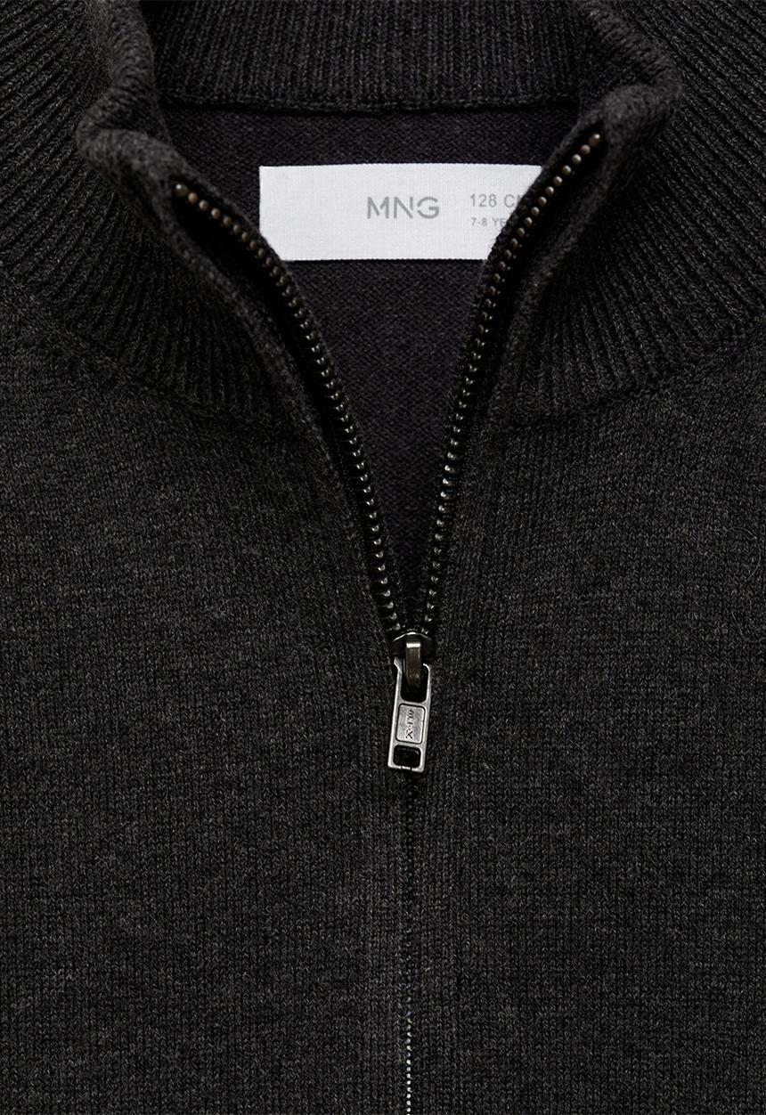 MANGO - Cardigan luke7 - charcoal