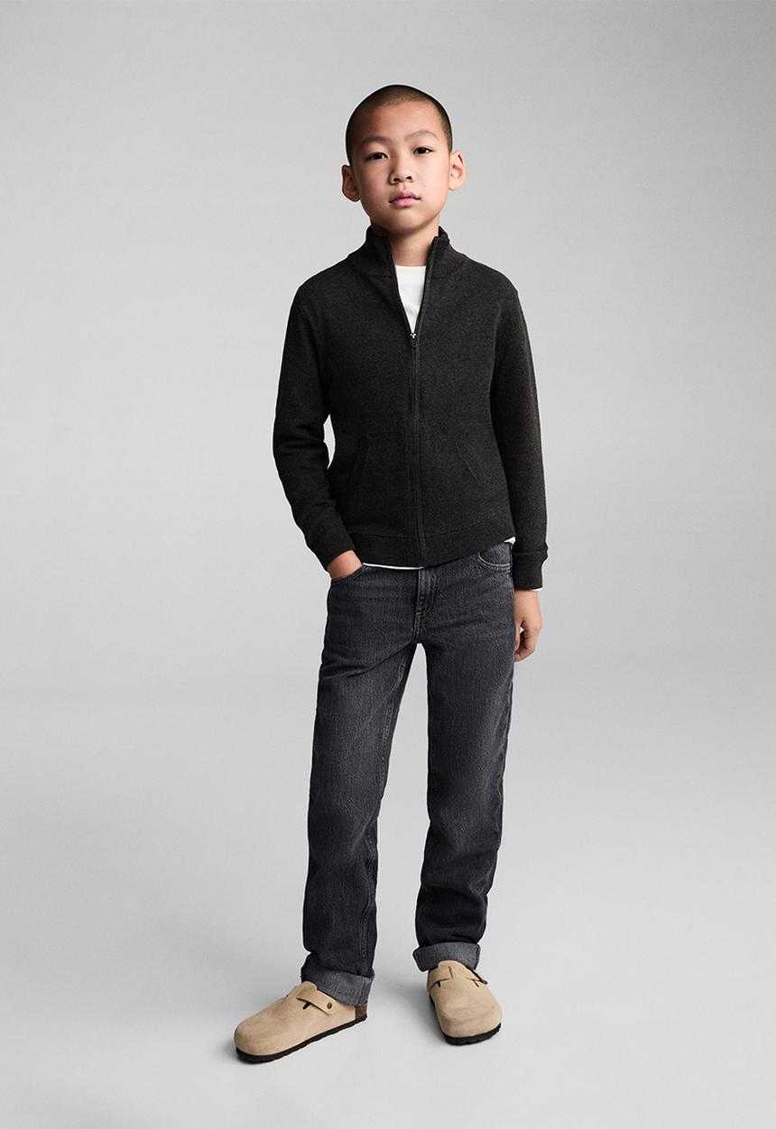 MANGO - Cardigan luke7 - charcoal