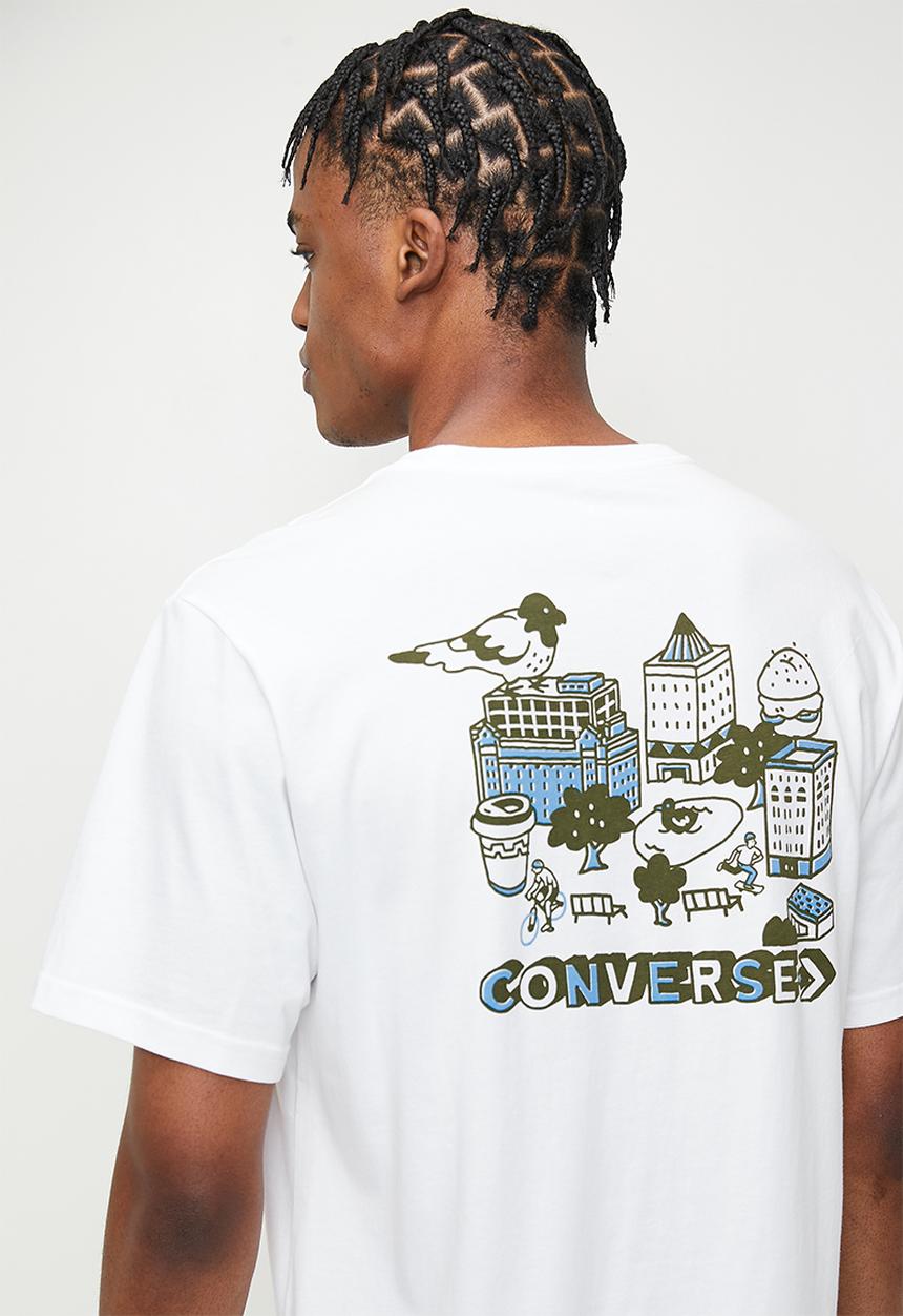 Converse - City Tour Graphic T-Shirt  - White