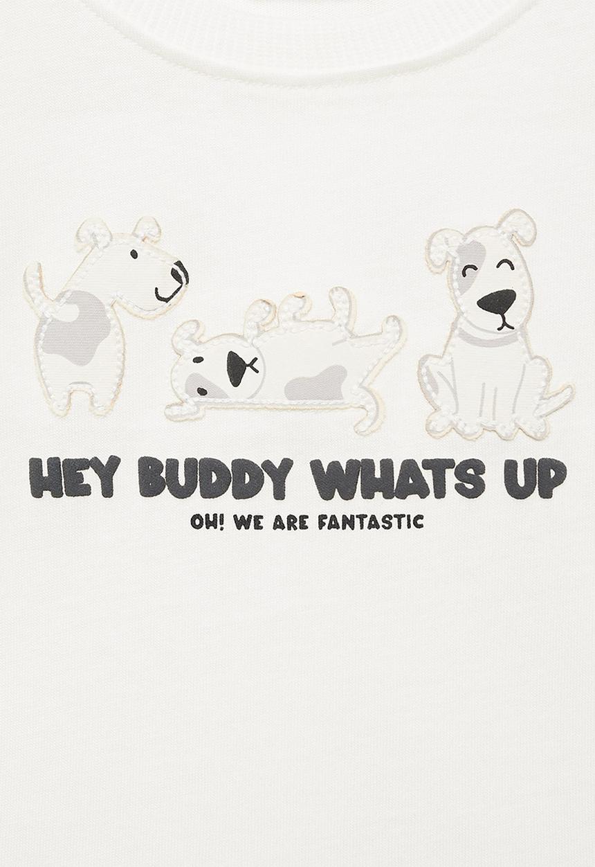 MANGO - T-shirt buddy - white