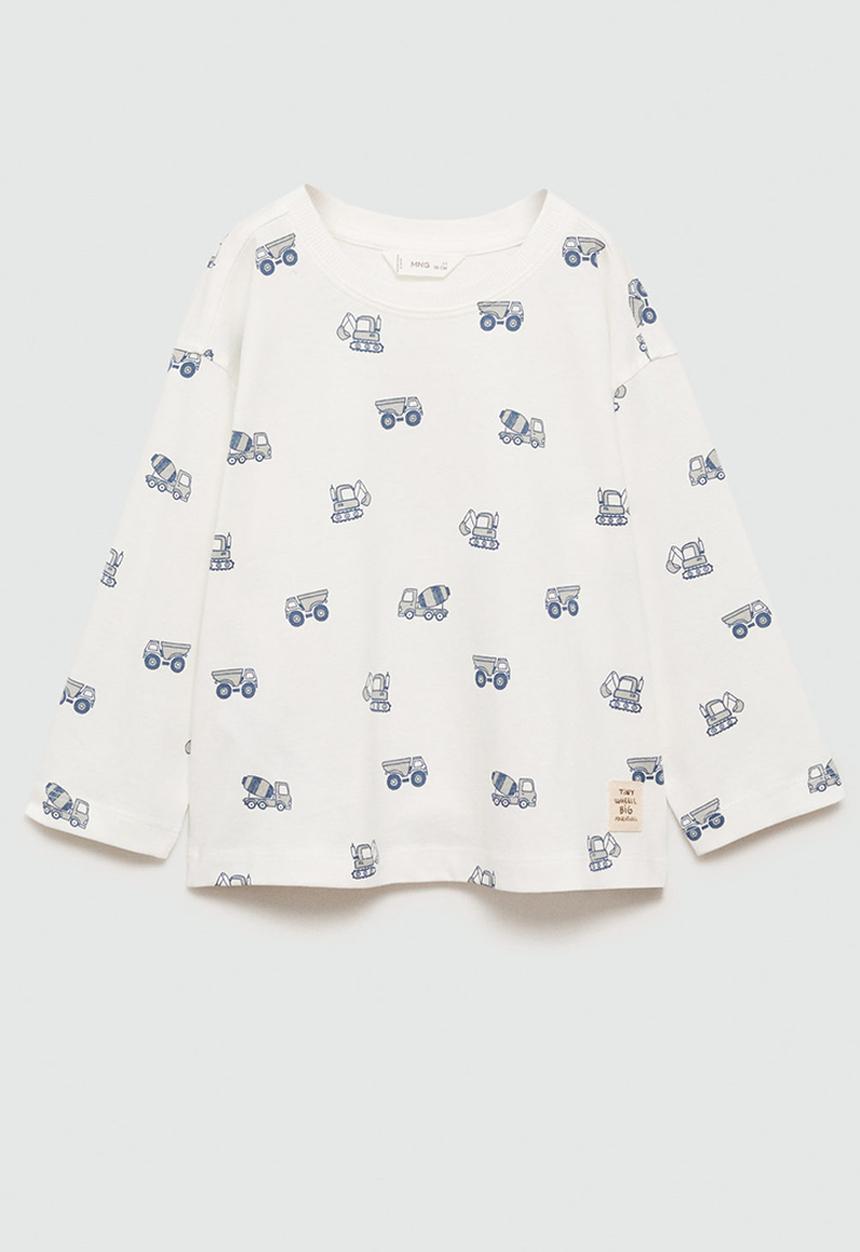 MANGO - T-shirt grua - white