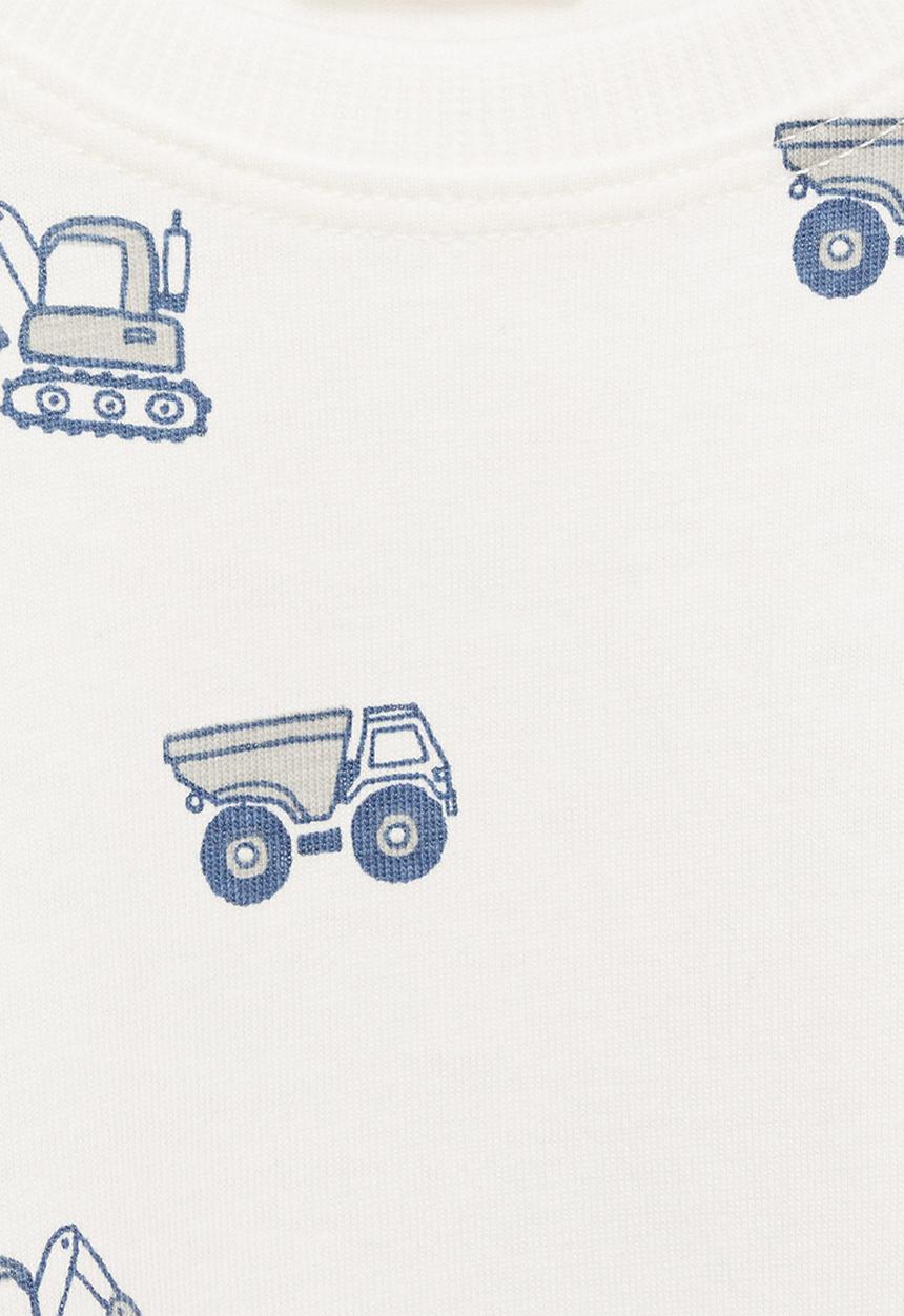 MANGO - T-shirt grua - white
