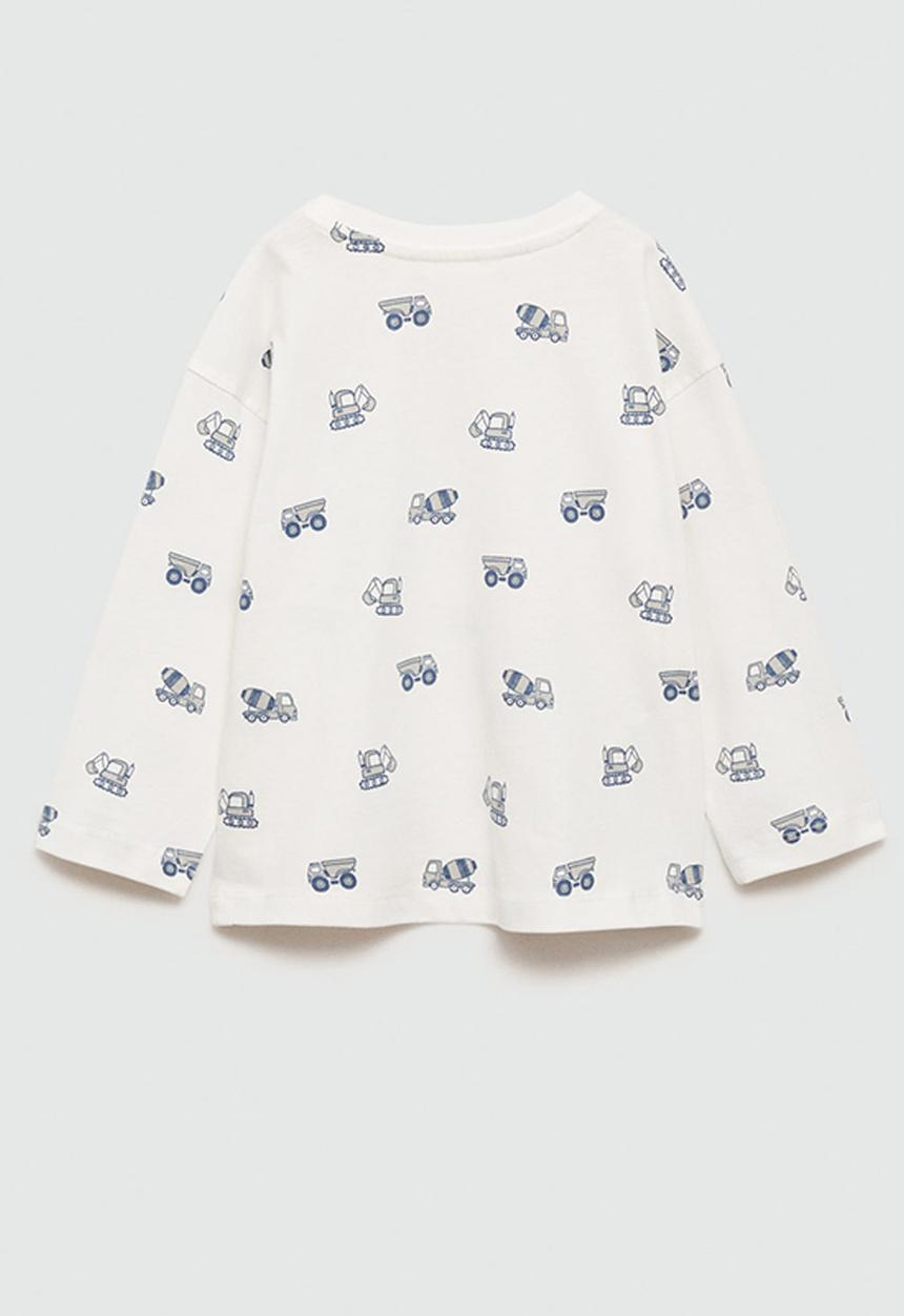 MANGO - T-shirt grua - white