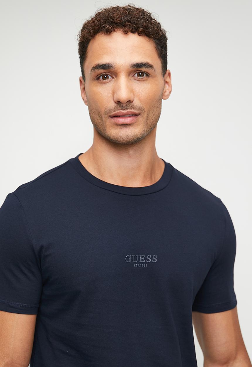 GUESS - AIDY Cn Ss Tee - Smart Blue