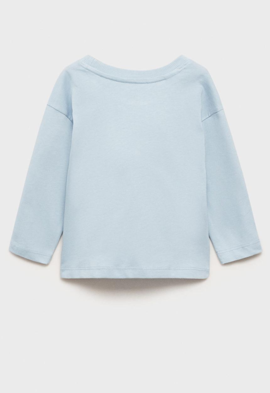 MANGO - T-shirt tractor - light pastel blue