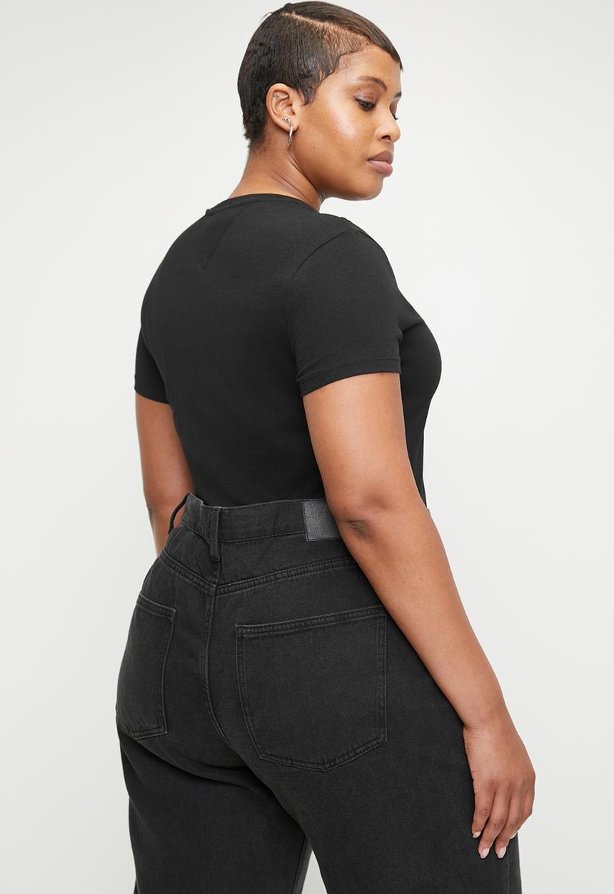 Tommy Hilfiger - Plus tjw slim essential logo 1 short sleeve ext - black