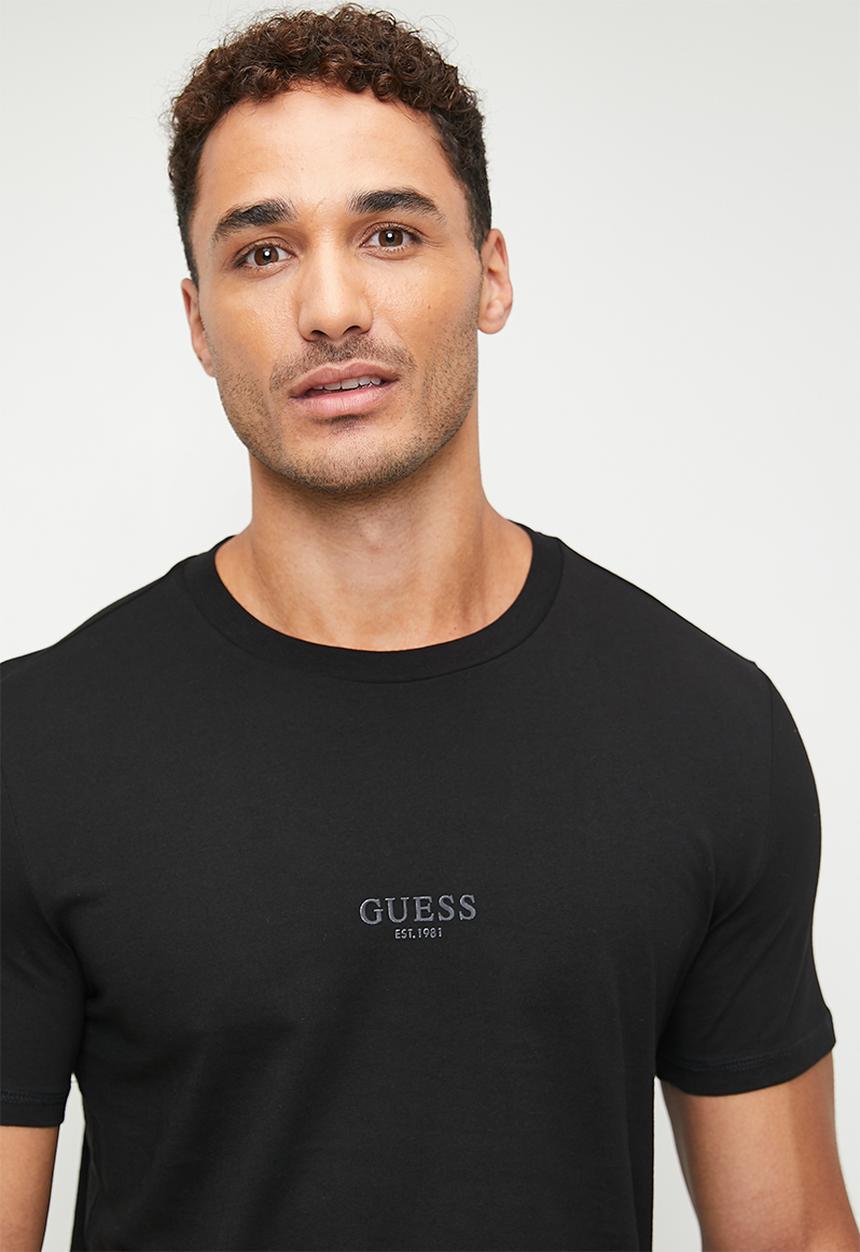 GUESS - Aidy crew neck short sleeve tee - jet black a996