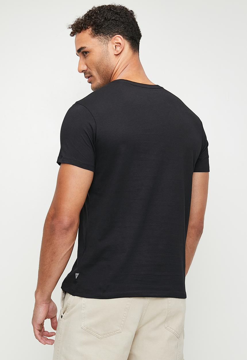 GUESS - Short sleeve bs city of palms tee - jet black a996