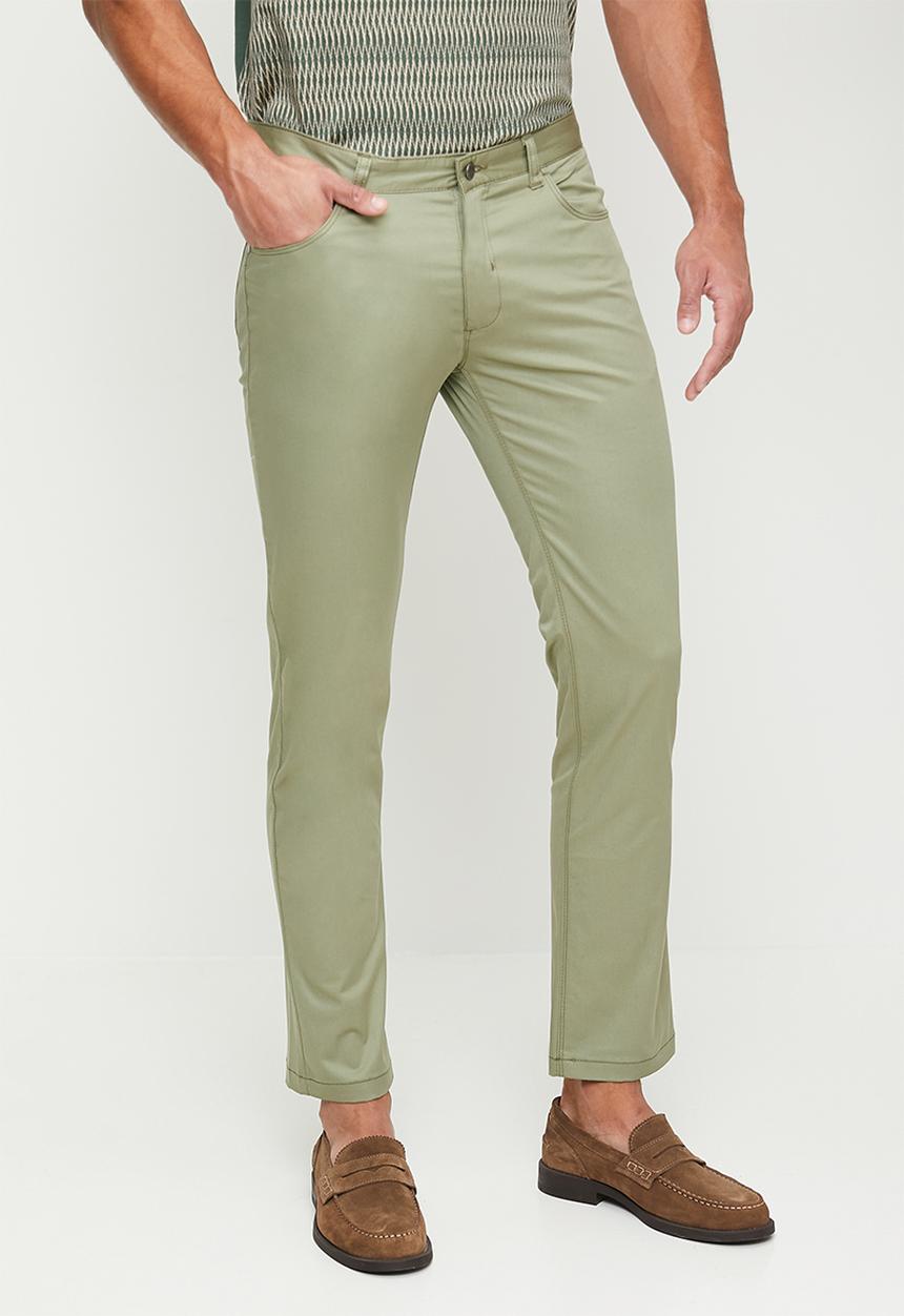 POLO - Ethan 5 Pocket Slim Leg Trouser - Sage