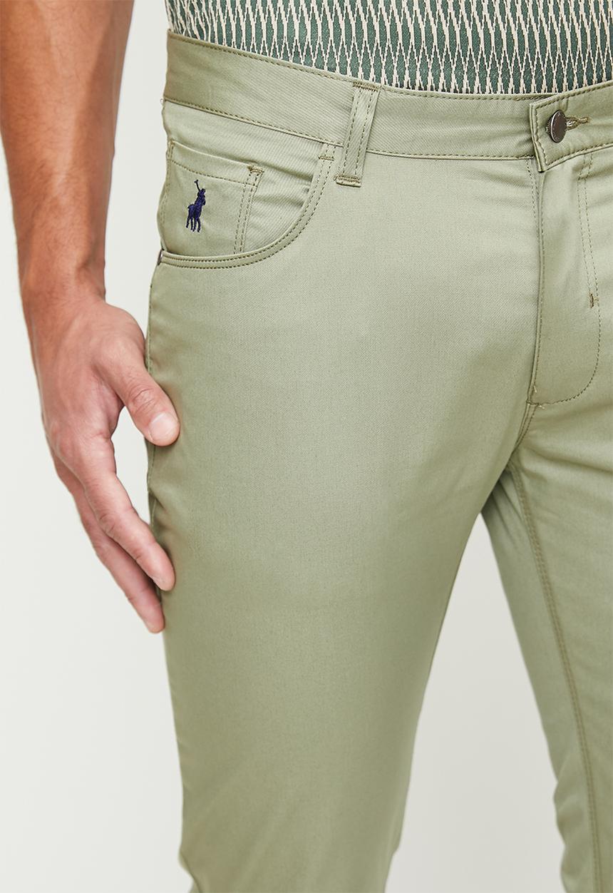POLO - Ethan 5 Pocket Slim Leg Trouser - Sage