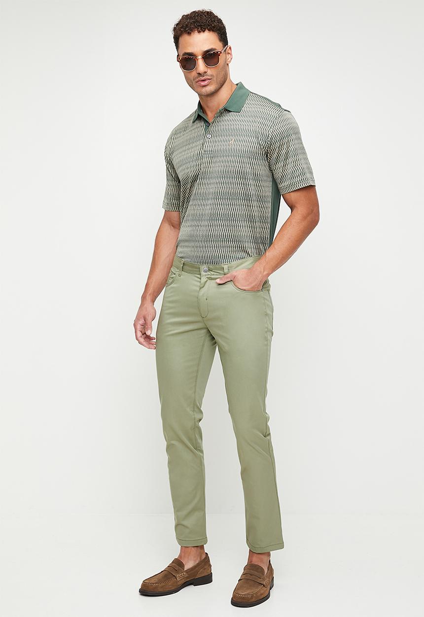 POLO - Ethan 5 Pocket Slim Leg Trouser - Sage