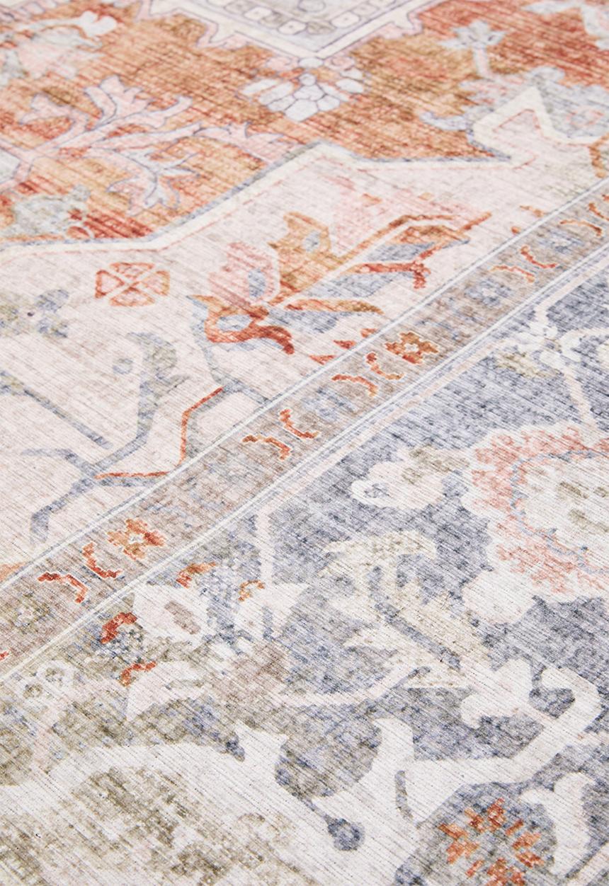 Sixth Floor - Brisbane Antique Emblem Rug - Spice
