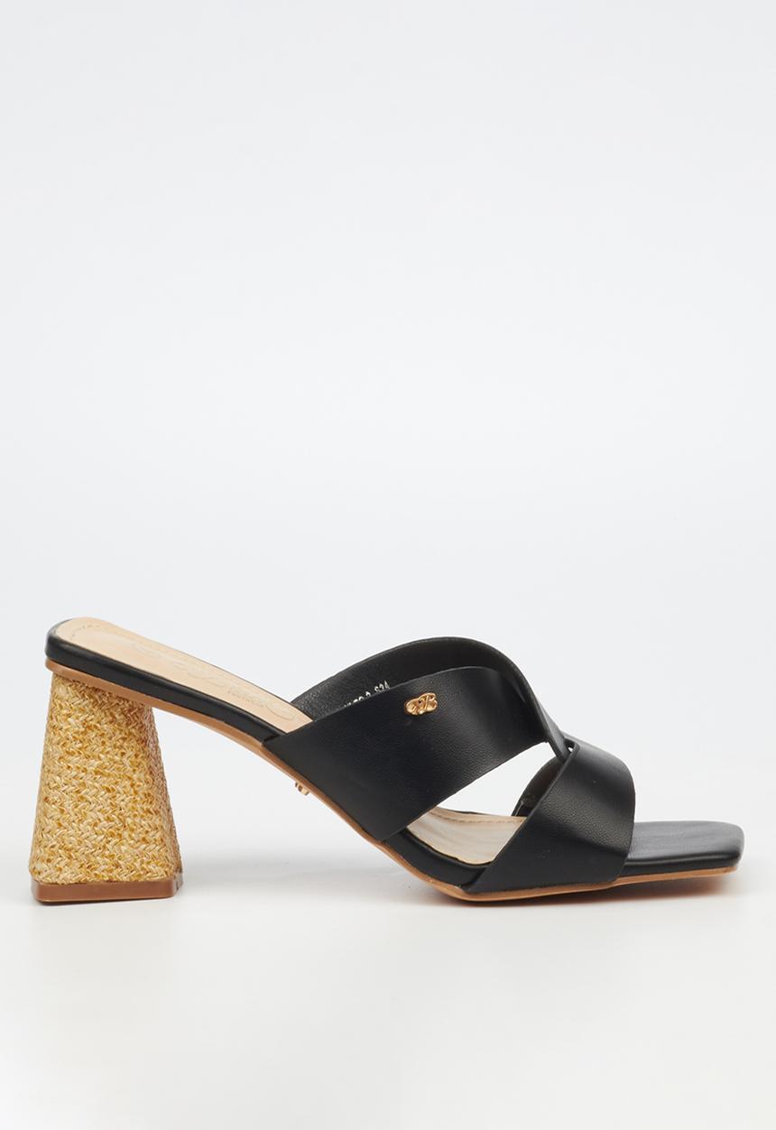 Miss Black - Kleo 2 block heel - black