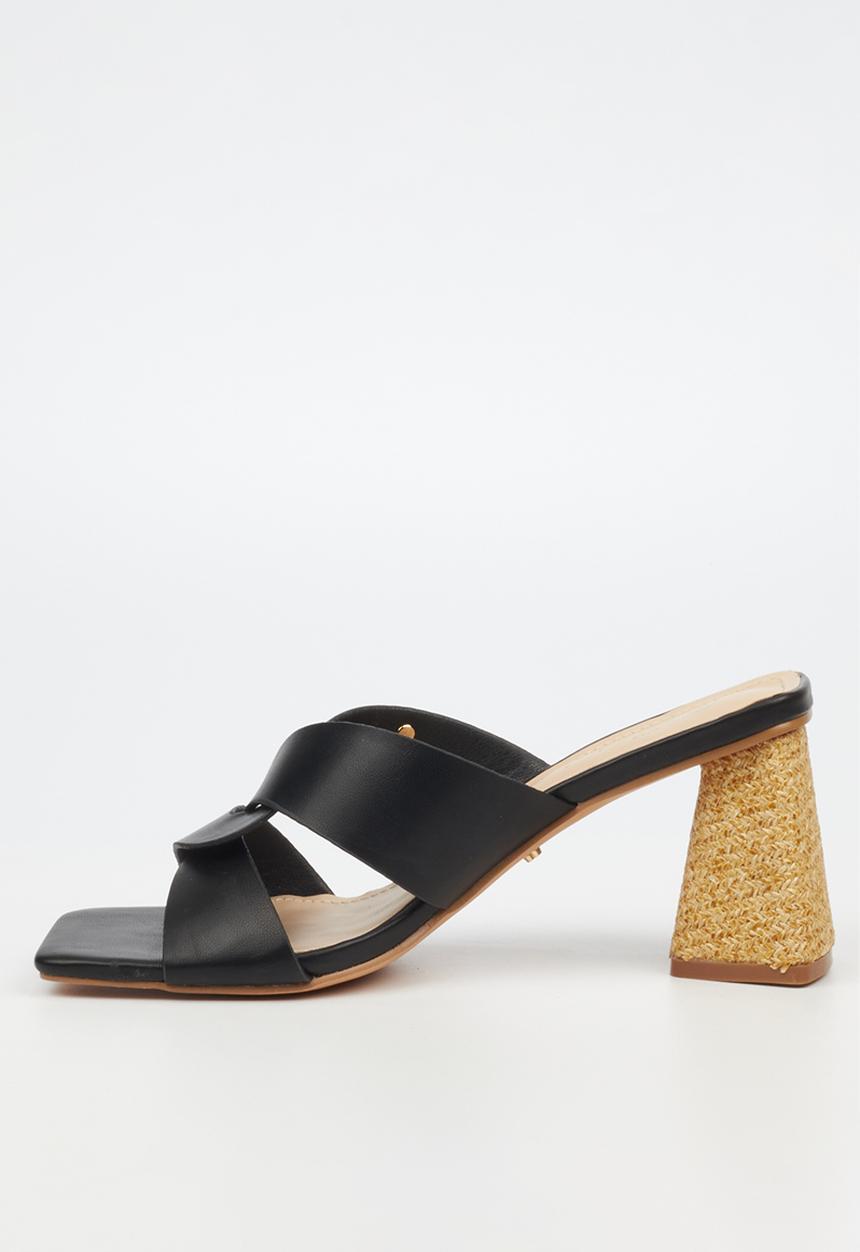 Miss Black - Kleo 2 block heel - black