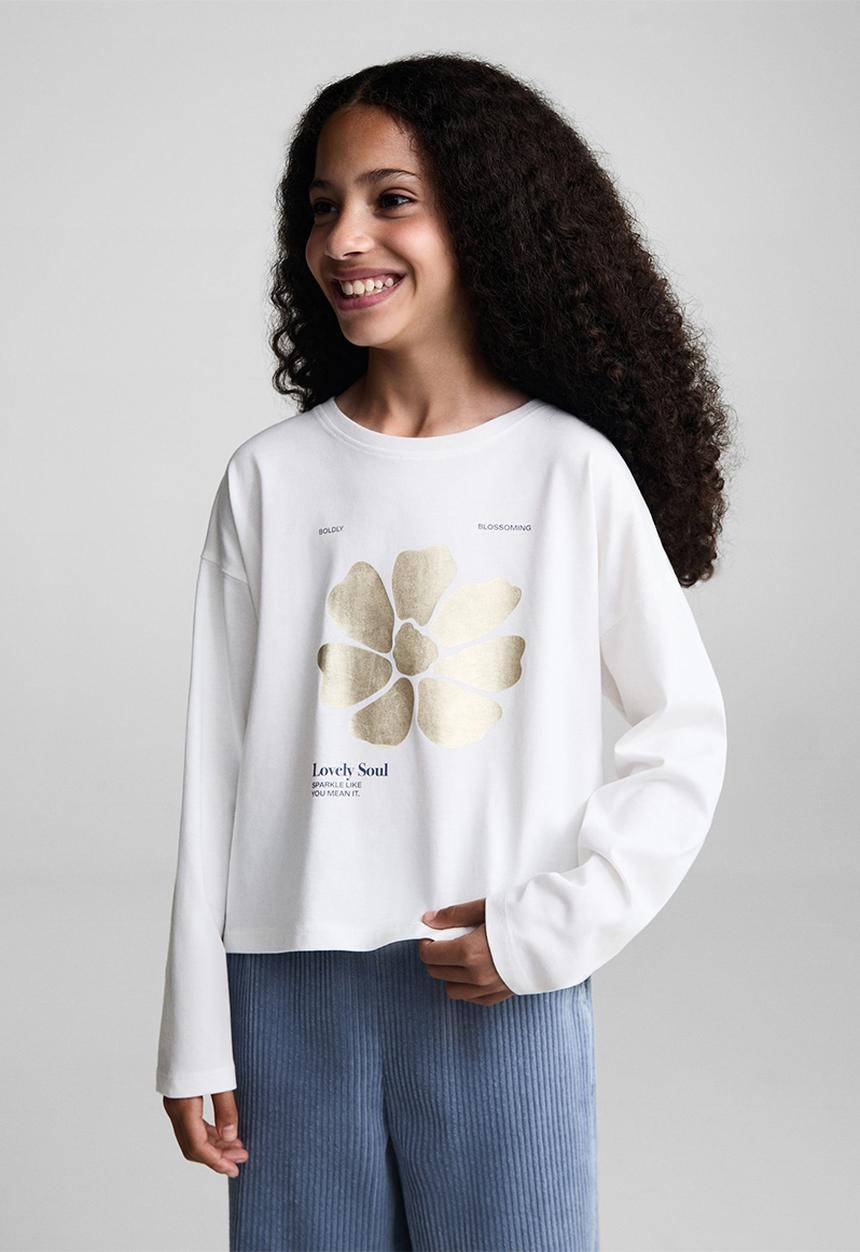 MANGO - T-shirt soul - natural