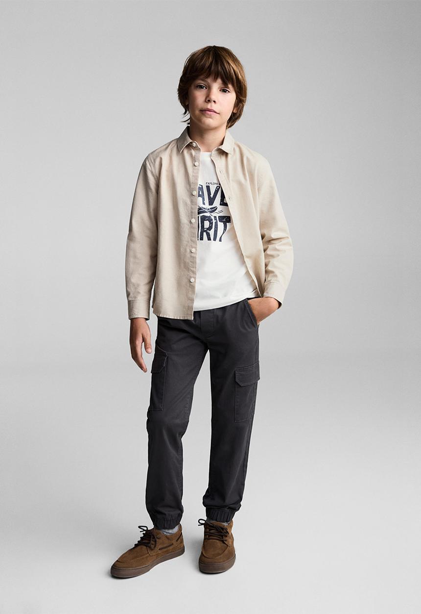 MANGO - T-shirt utah1 - natural
