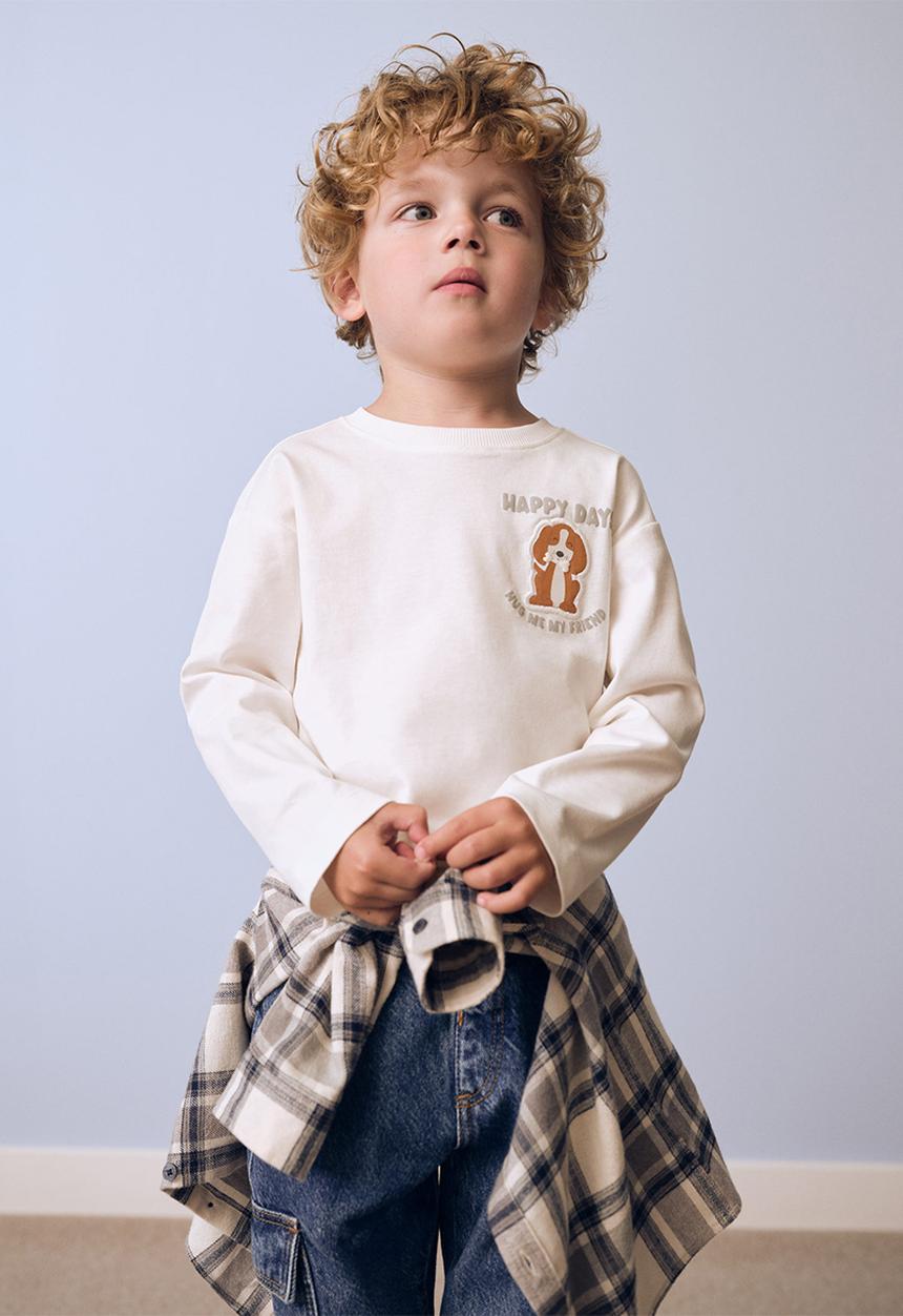 MANGO - T-shirt hug - natural