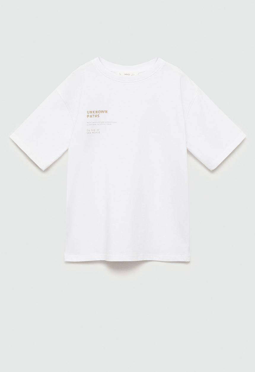 MANGO - T-shirt japan - natural