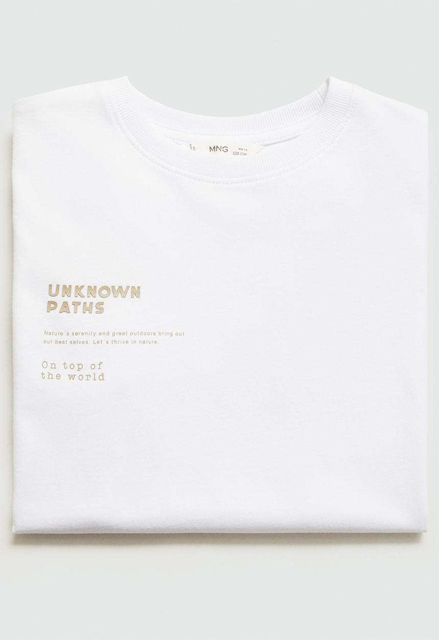 MANGO - T-shirt japan - natural