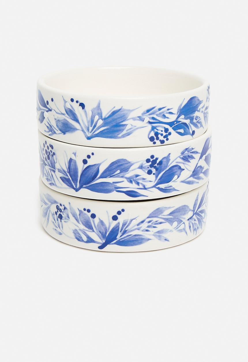 Urchin Art - Abi Tapas bowls set of 3 - Blue