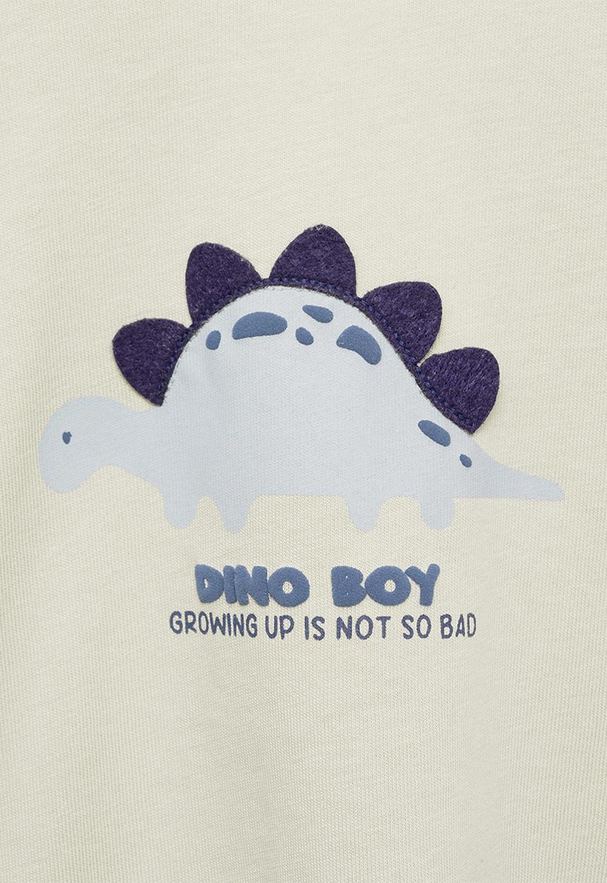MANGO - T-shirt dinoboy - light/pastel green
