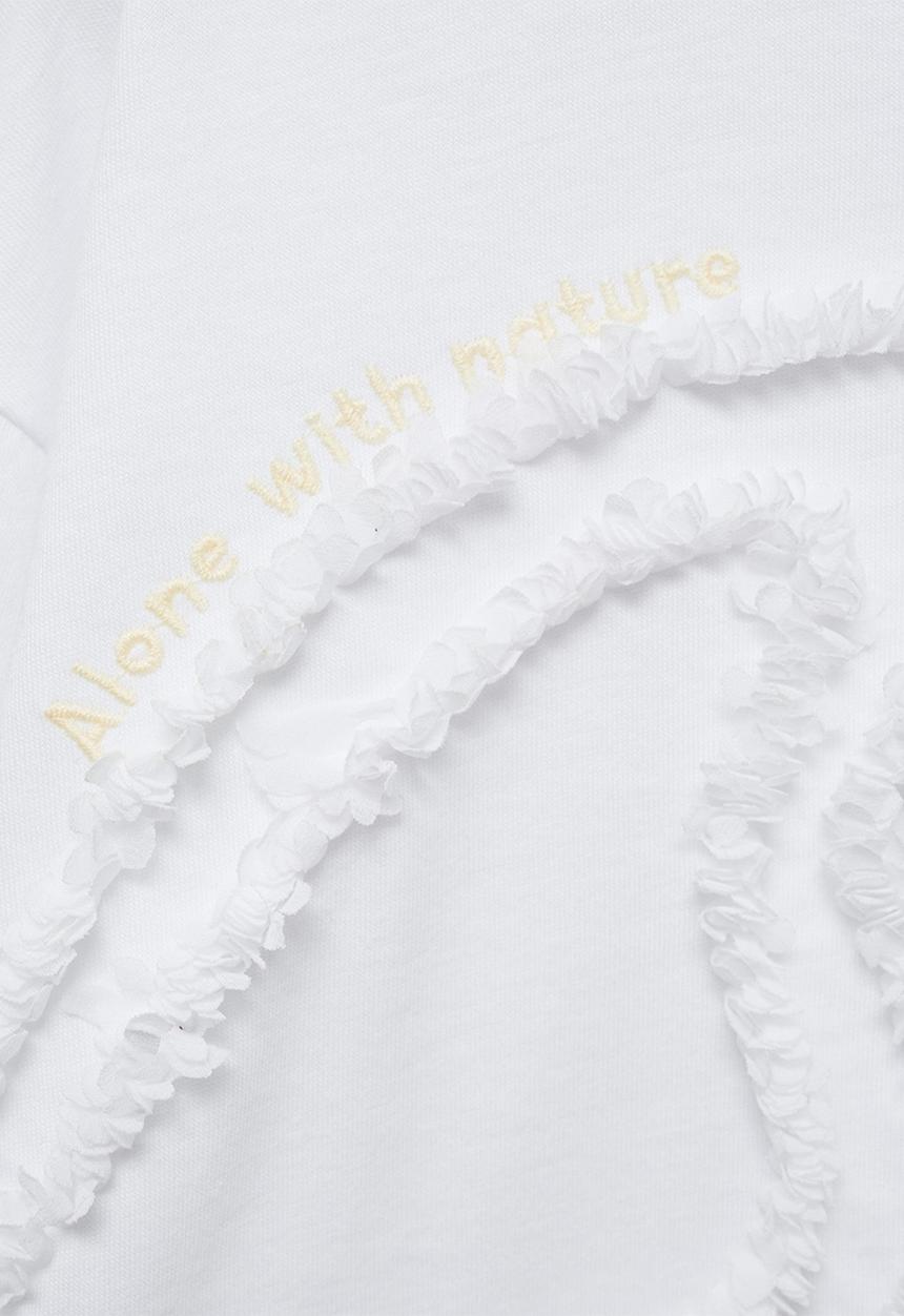 MANGO - T-shirt chiffy - natural