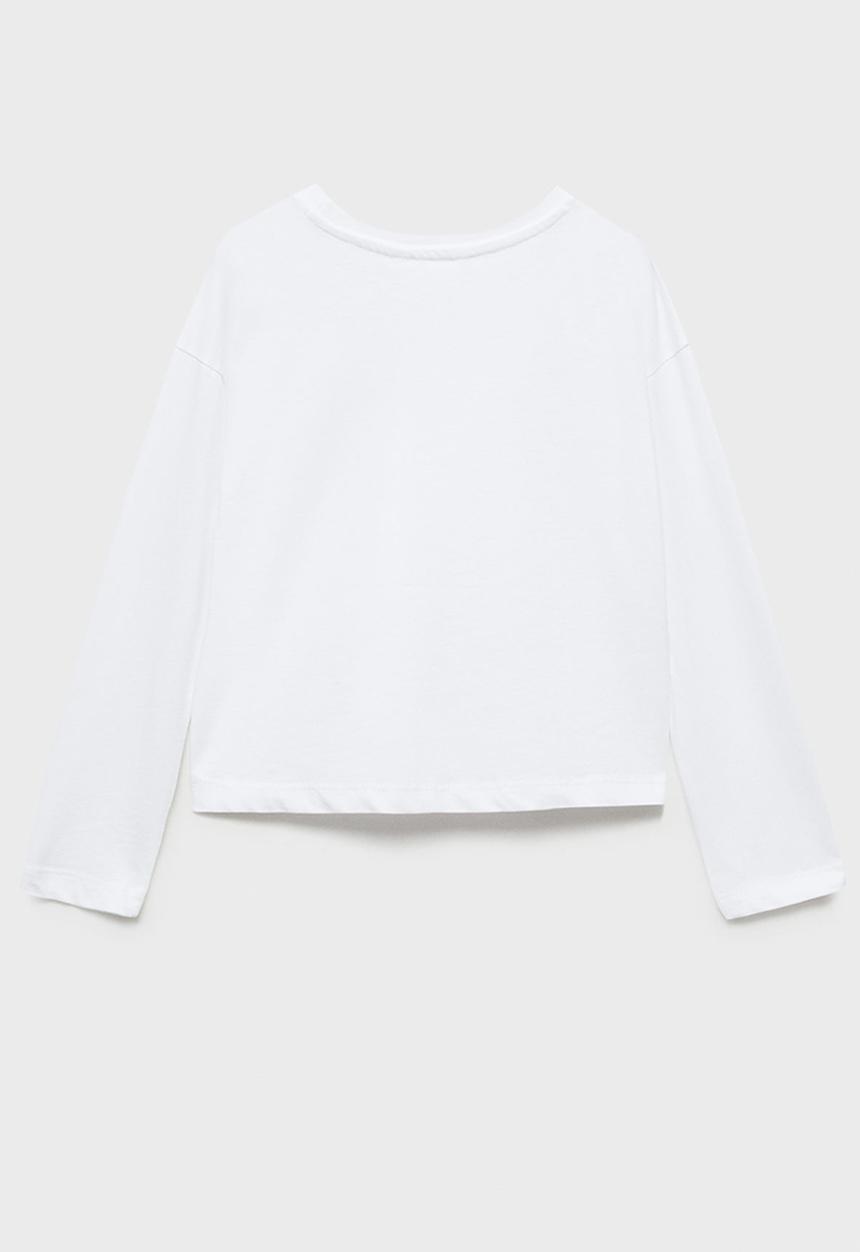 MANGO - T-shirt chiffy - natural