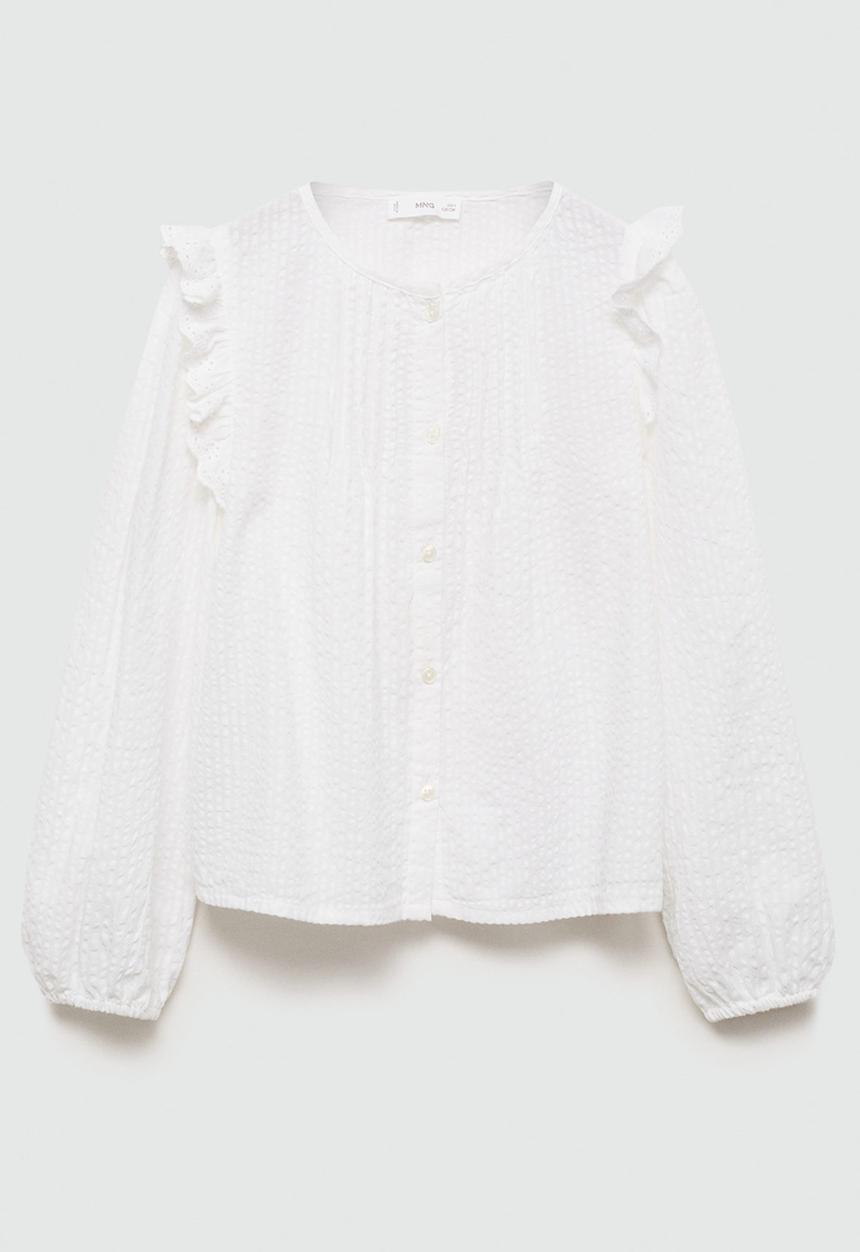 MANGO - Blouse lupe - light beige