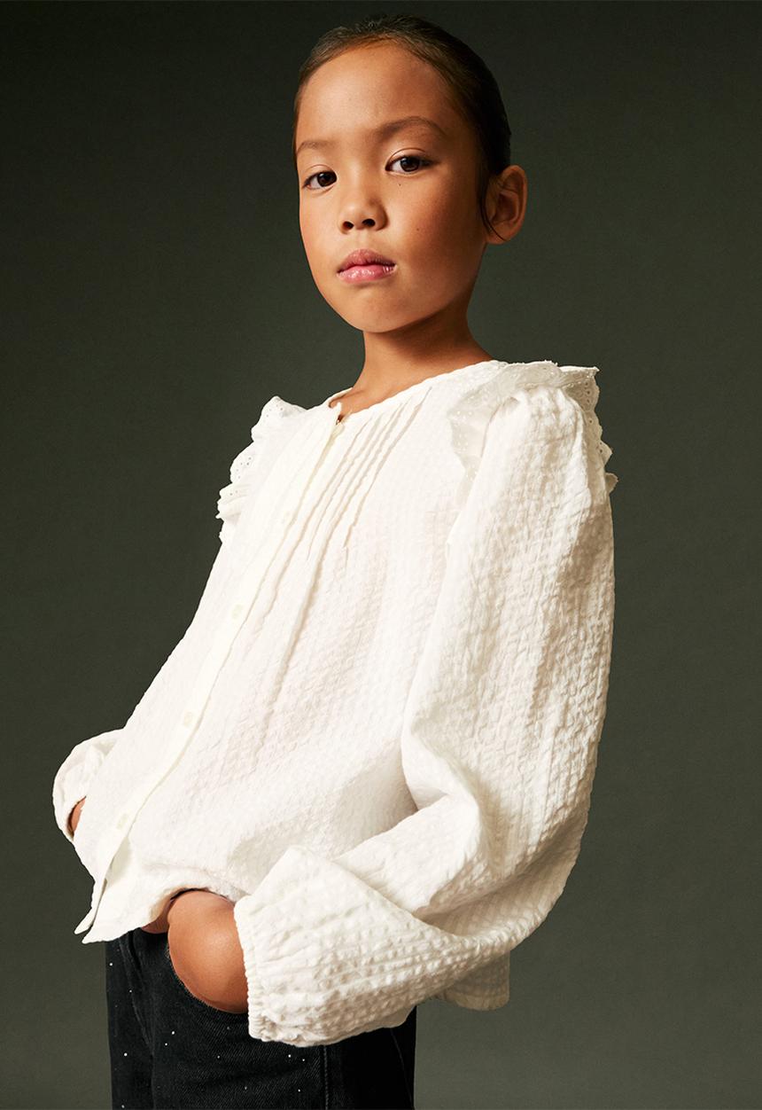 MANGO - Blouse lupe - light beige