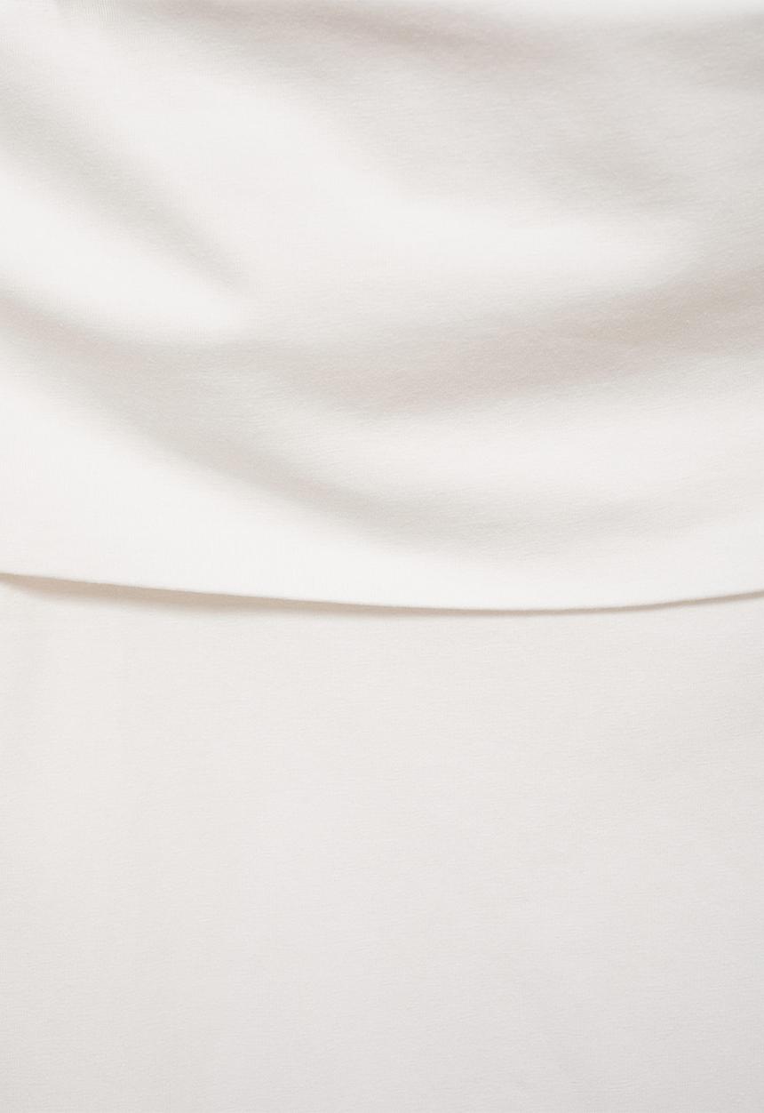 MANGO - T-shirt shoulder - natural