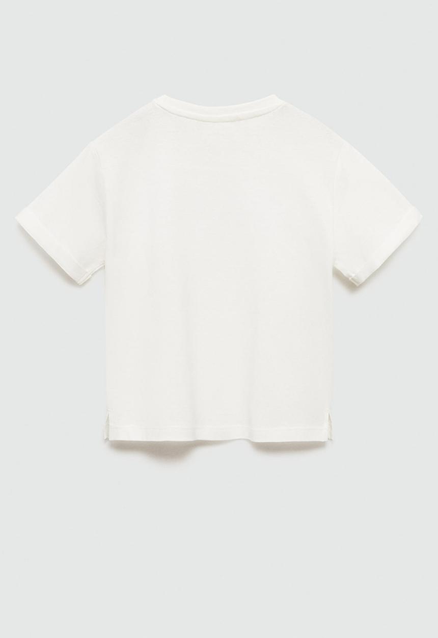 MANGO - T-shirt spagueti - natural