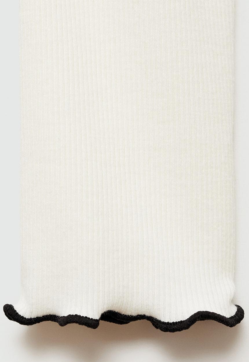 MANGO - T-Shirt Curlita -  White