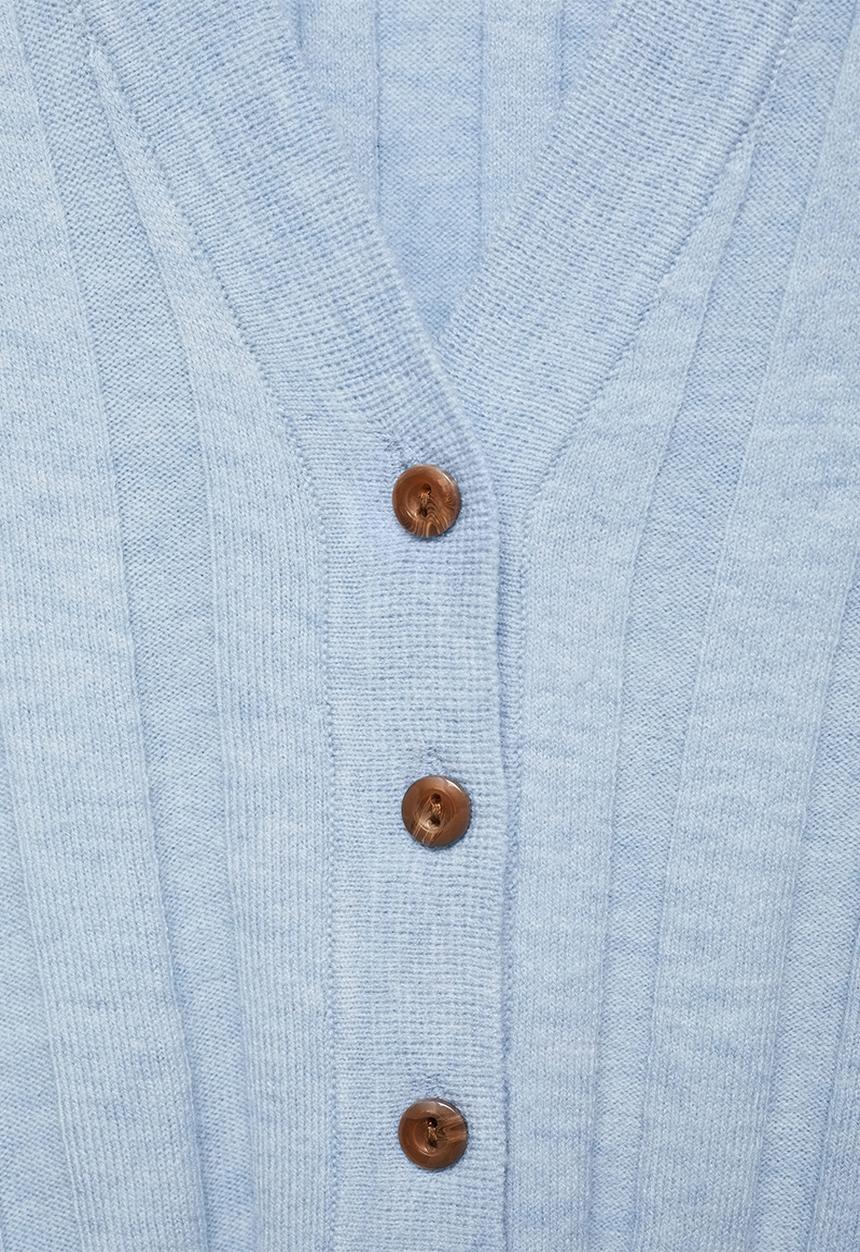 MANGO - Plus Cardigan Flurry -  Light/Pastel Gray
