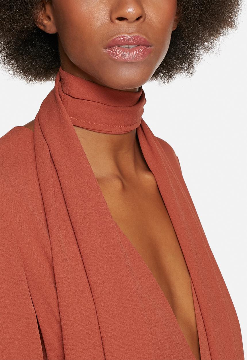 Glamorous - Bell Sleeve Jumpsuit With Tie