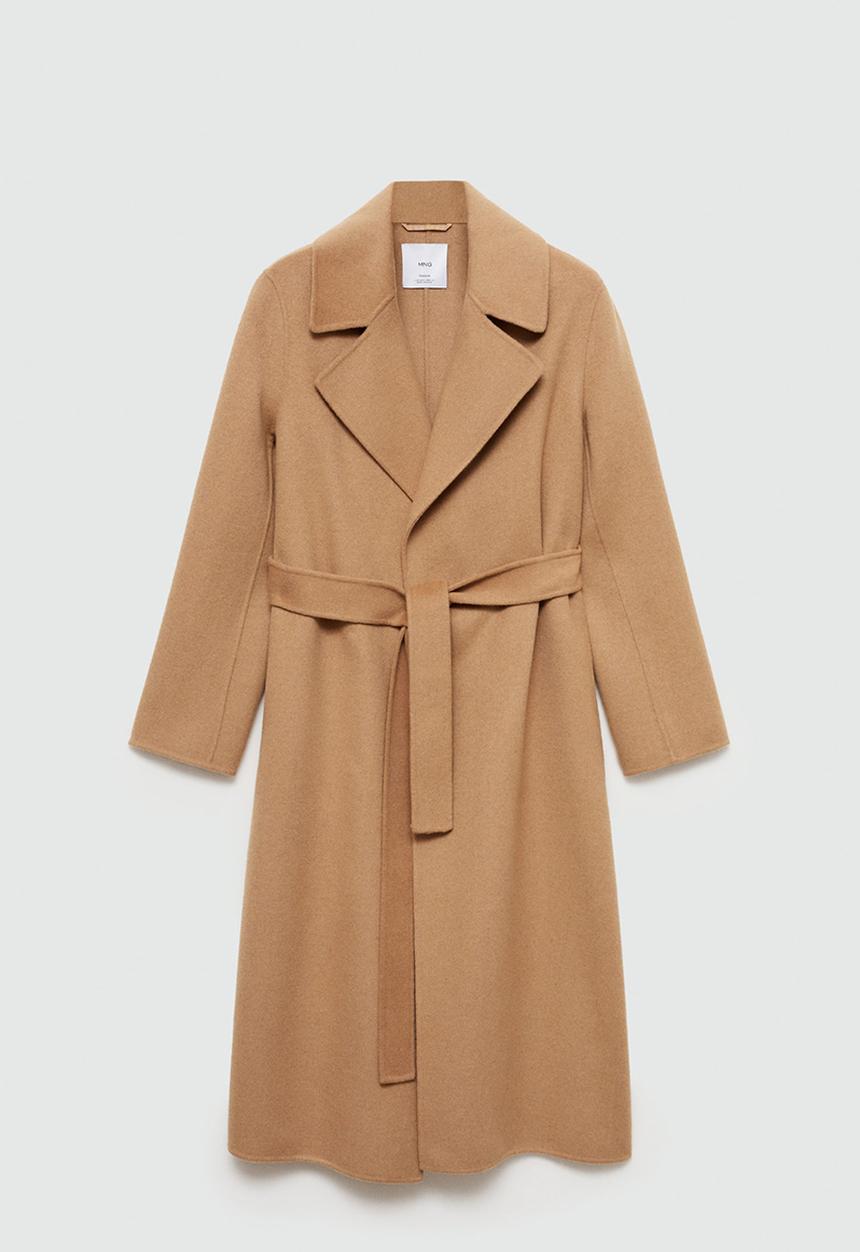 MANGO - Plus Coat Batin - Medium Brown