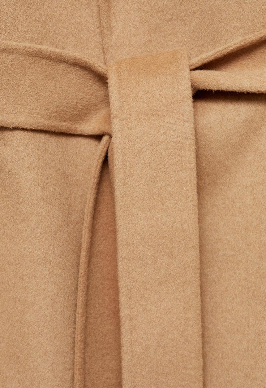 MANGO - Plus Coat Batin - Medium Brown